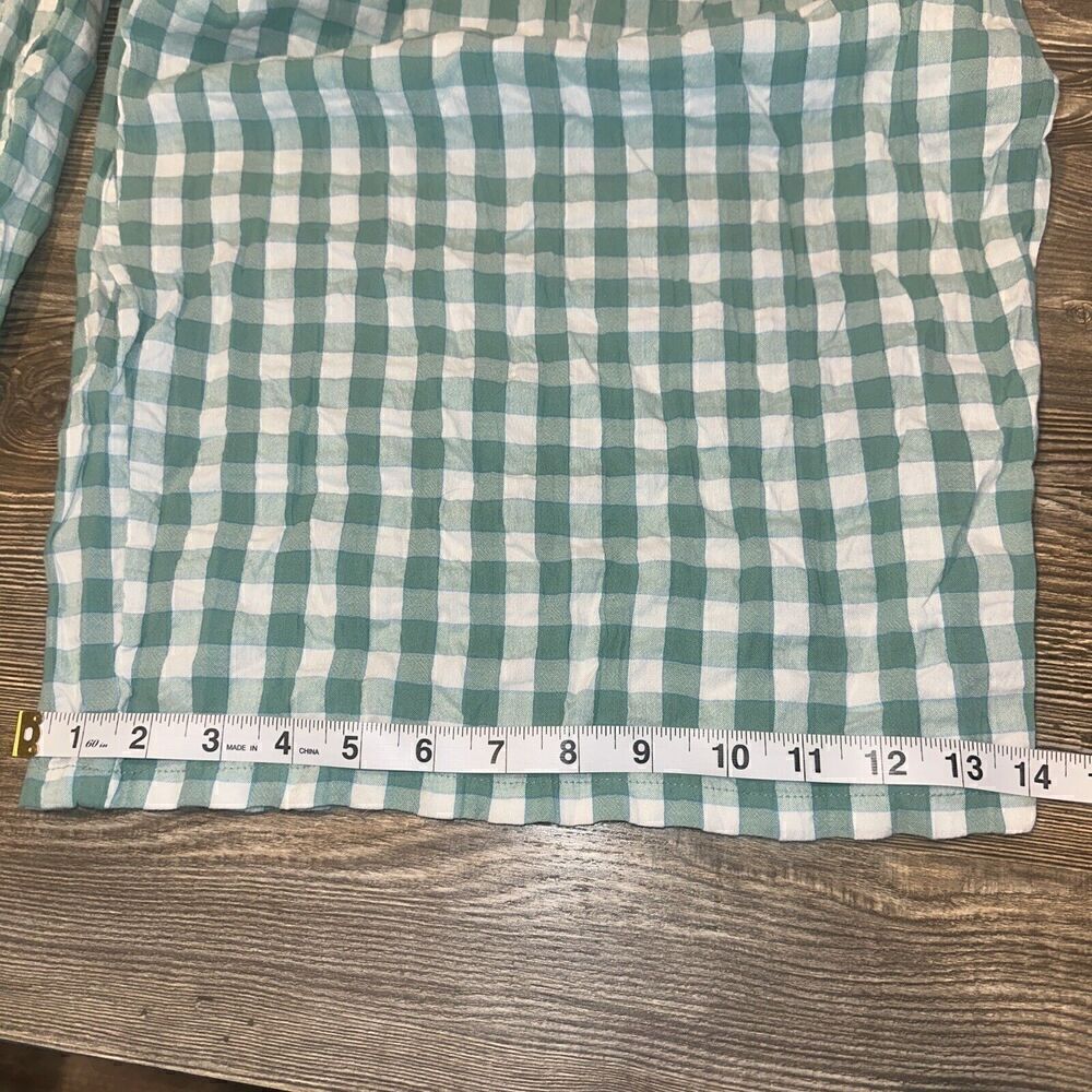 Nordstrom Green Gingham Tie Back Ankle Jumpsuit SZ 2XL. NWT. 6 - Picture 10 of 10